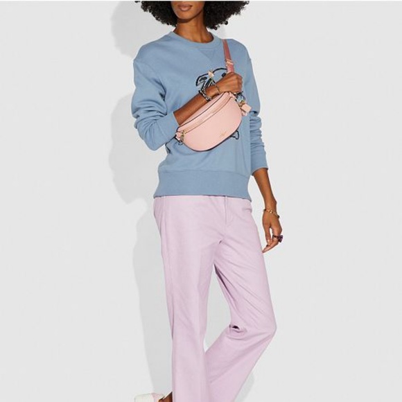 Nwt Selena Gomez coach pink mauve fanny pack - Picture 4 of 7